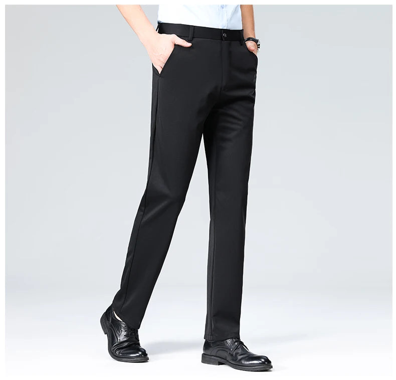 2024 Men Business Multi Color Large Size Pants Fashion Versatile Comfortable and Breathable Straight Leg High Grade Hombre Pants