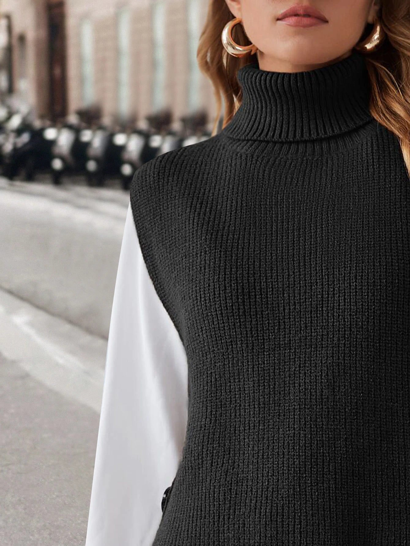 Knitted Vest Women New Fashion Winter Autumn Loose Fit Sleeveless Sweater Pullover Casual Top Oversize Lady Clothin - reetell