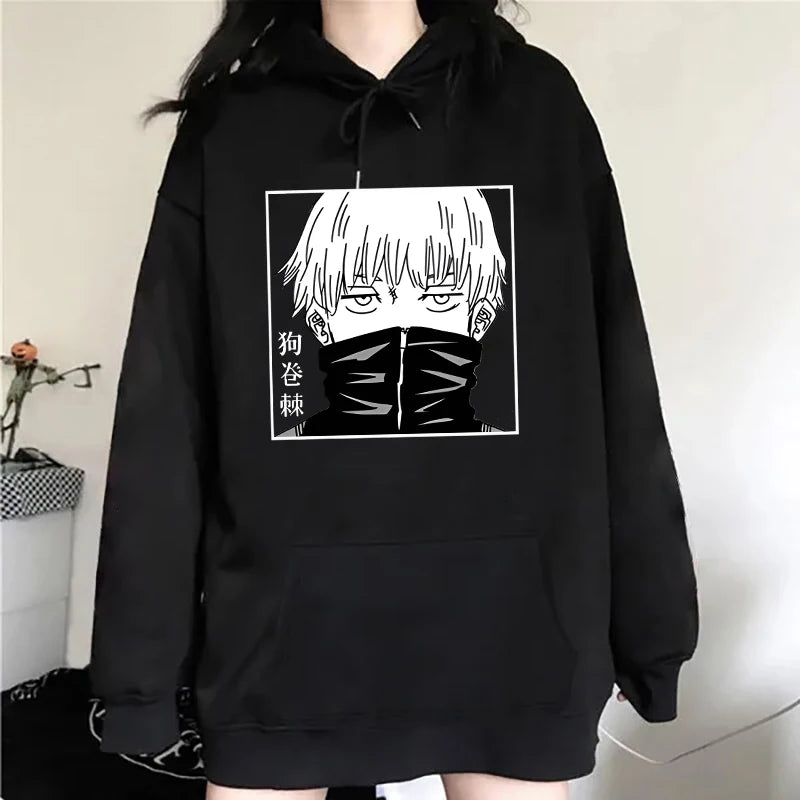 Anime Inumaki Toge Printed Hoodies Men/Women Sweatshirts Casual Hoodie Personality Pullover - reetell