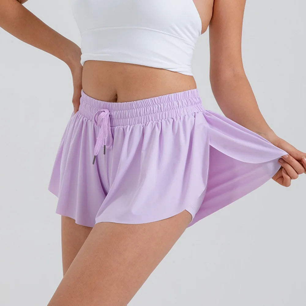 Flowy Athletic Shorts for Women Gym Yoga Workout Running Tennis Skirt Comfy Skort Lounge Cute Clothes Casual Summer - reetell