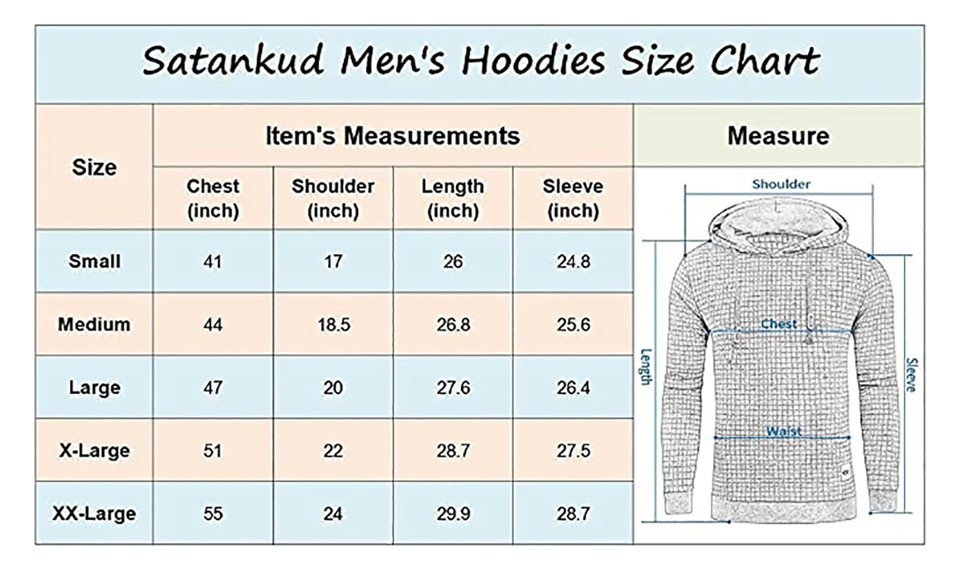 Men Autumn Casual Hoodies Long Sleeve Drawstring Pullover Sweatshirt Tracksuit Hooded Sweatshirts Streetwear with Plaid Jacquard - reetell