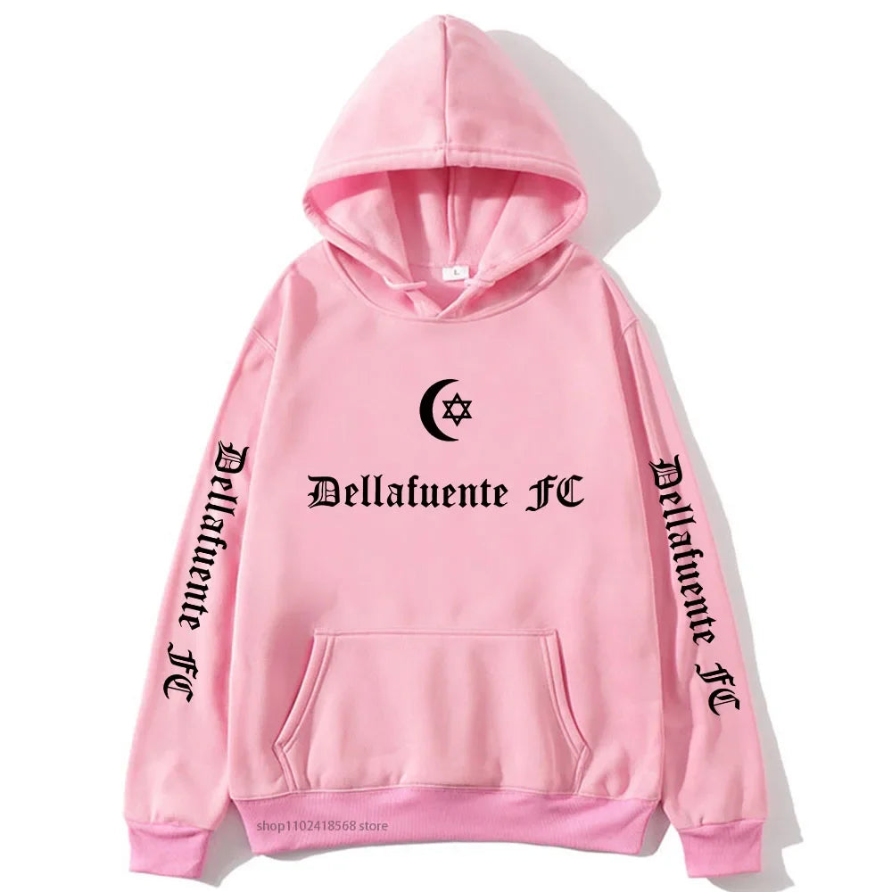 Dellafuente FC Hoodie Women Fashion Hip Hop Sweatshirt Female Harajuku Streetwear Men Clothes Female Hoody Oversized Girls Tops - reetell