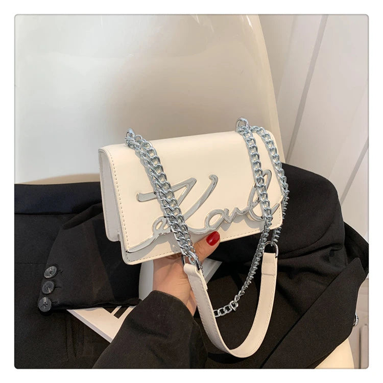 This Year's Popular Bags for Women New Fashion Letter Trend Shoulder Bag Ins Women's Crossbody Small Square Bag Наклонная Сумка - reetell