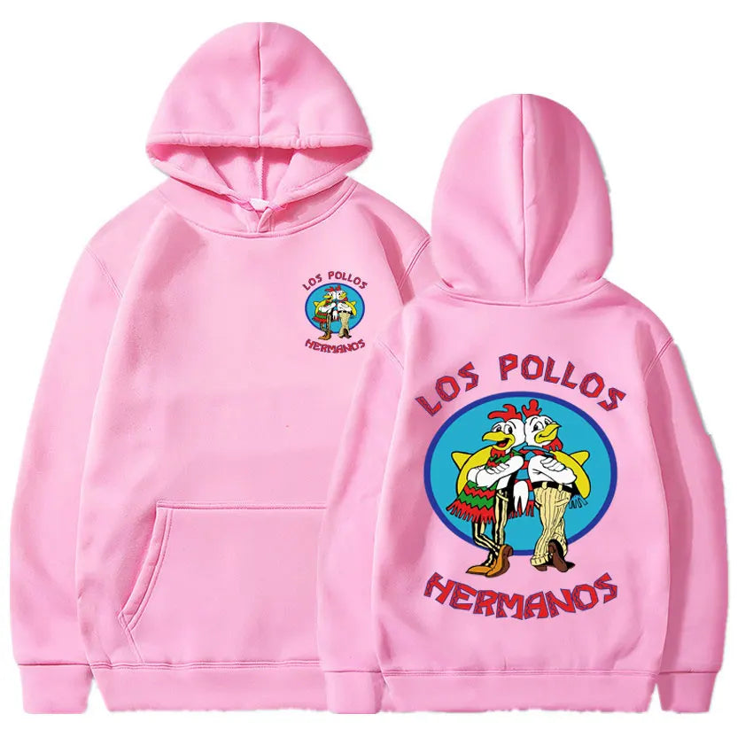 Breaking Bad Hoodie Los Pollos Hermanos Chicken Brothers Print Tracksuit Men Women Fashion Spring Autumn Fleece Loose Sweatshirt - reetell