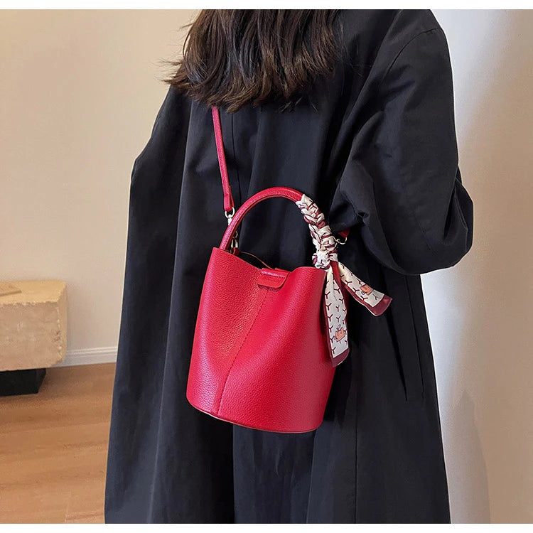 2024 New Women's Bag Fashion Simple Shoulder Bag High Quality Design Handbag PU Commuter Luxury Hot Selling Bolsas Para Mujeres - reetell