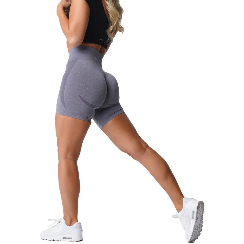 NVGTN  Seamless Shorts for Women Push Up Booty Workout Shorts Fitness Sports Short Gym Clothing Yoga Shorts - reetell