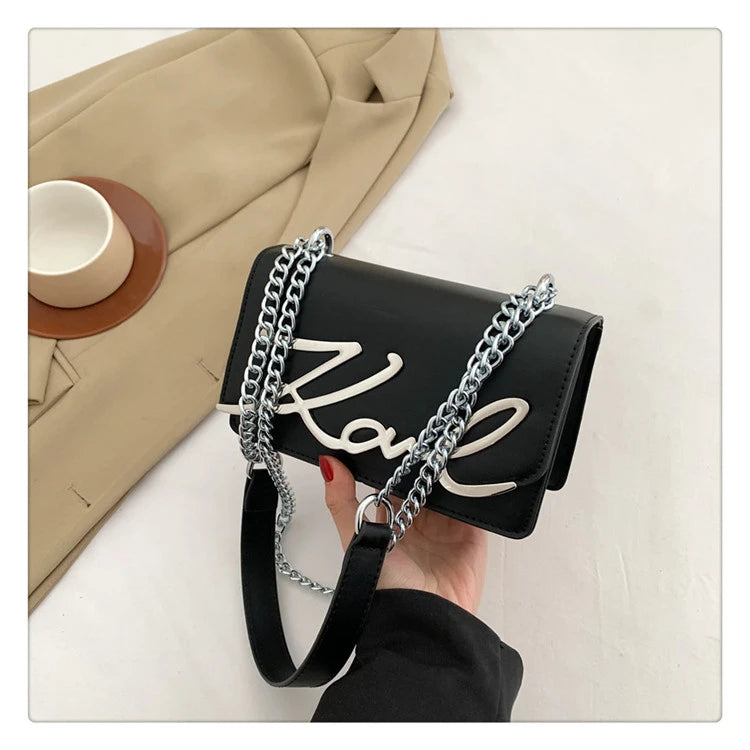 This Year's Popular Bags for Women New Fashion Letter Trend Shoulder Bag Ins Women's Crossbody Small Square Bag Наклонная Сумка - reetell