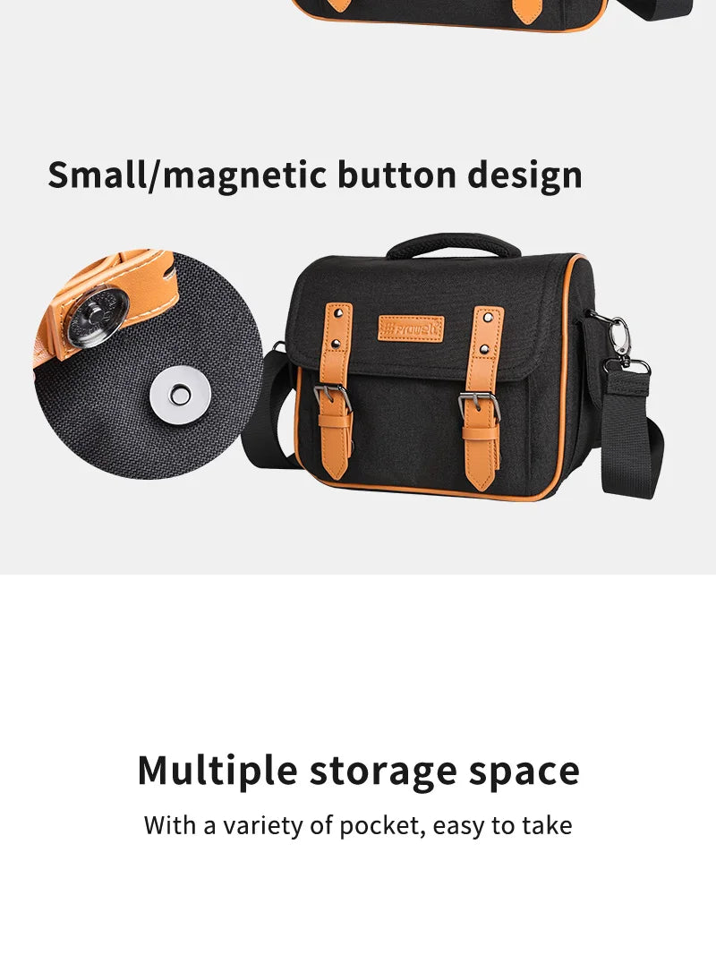 Camera Bag Case Crossbody Shoulder Bag DSLR SLR Photography Flap Gadget Camera Bag for Canon Nikon Sony Camera