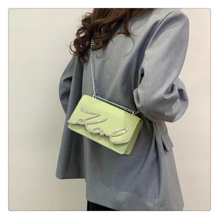 This Year's Popular Bags for Women New Fashion Letter Trend Shoulder Bag Ins Women's Crossbody Small Square Bag Наклонная Сумка - reetell