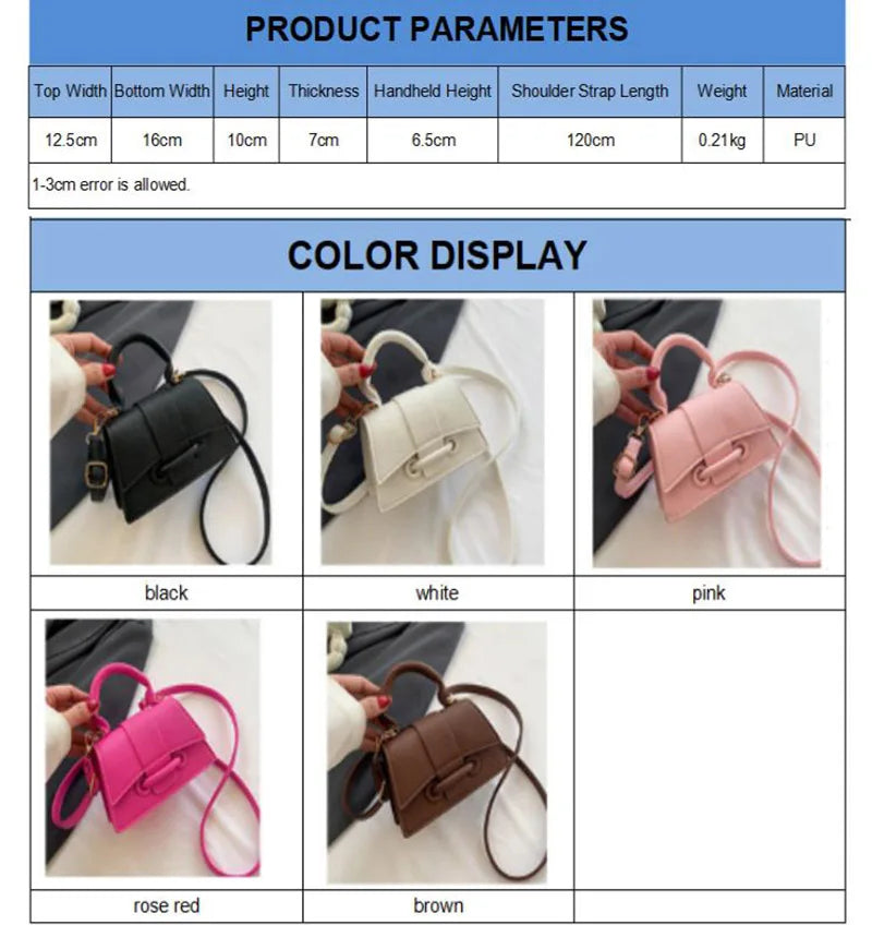 Handbag Portable Bag Single-Shoulder Woman's Bag Crossbody Package New Fashion Female Shoulder Bag Casual Trendy Phone Bag