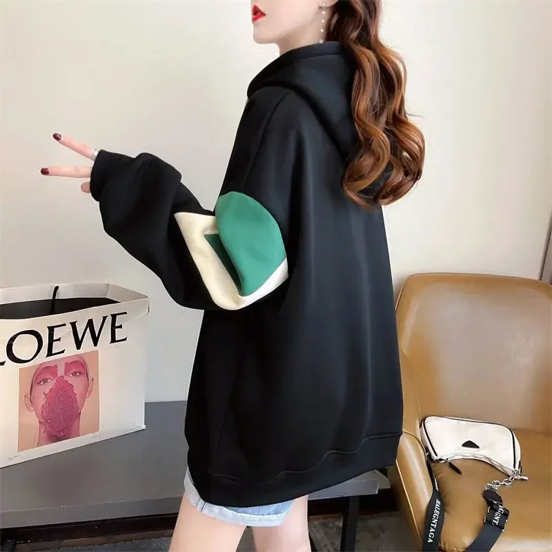 Hoodies Spring and Autumn Long Sleeve Kawaii Hooded Sweatshirt for Women Cute Youthful Clothes 2000s Novelty Designer Woman Tops - reetell