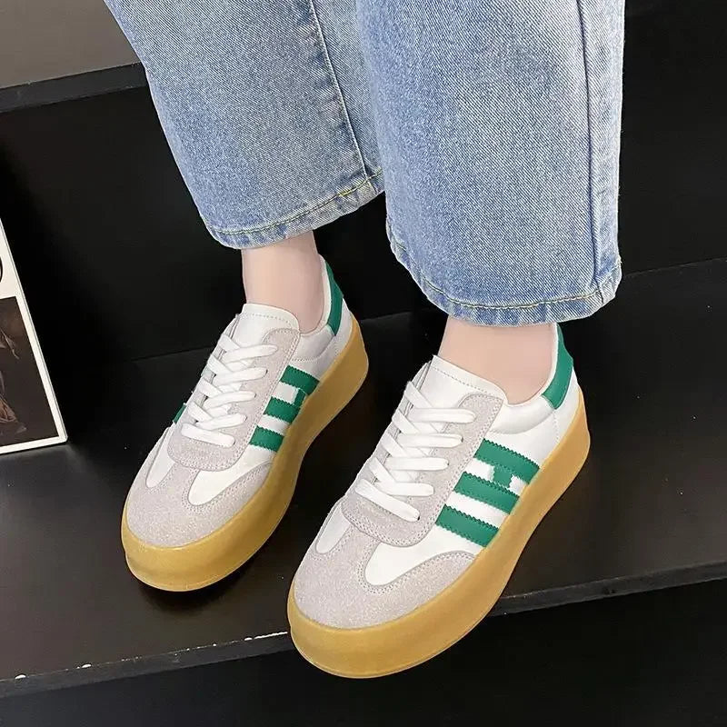 Women's Casual Shoes Luxury Artificial Leather Platform Sports Tennis Sneakers For Women Designer Brand Fashion Outdoor Shoes