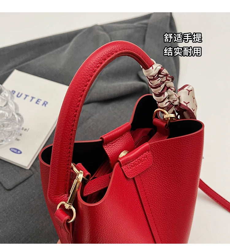 2024 New Women's Bag Fashion Simple Shoulder Bag High Quality Design Handbag PU Commuter Luxury Hot Selling Bolsas Para Mujeres - reetell