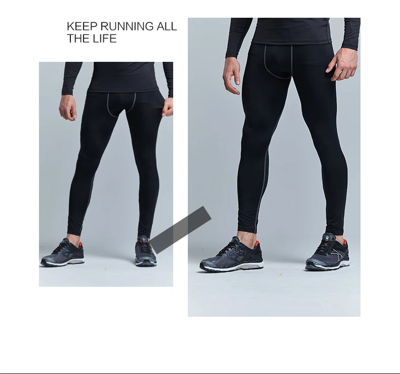 KELME Men's Running T-shirts Compression Shirts Bodybuilding Sports Tights Long Sleeves Exercise Workout Fitness 3891113