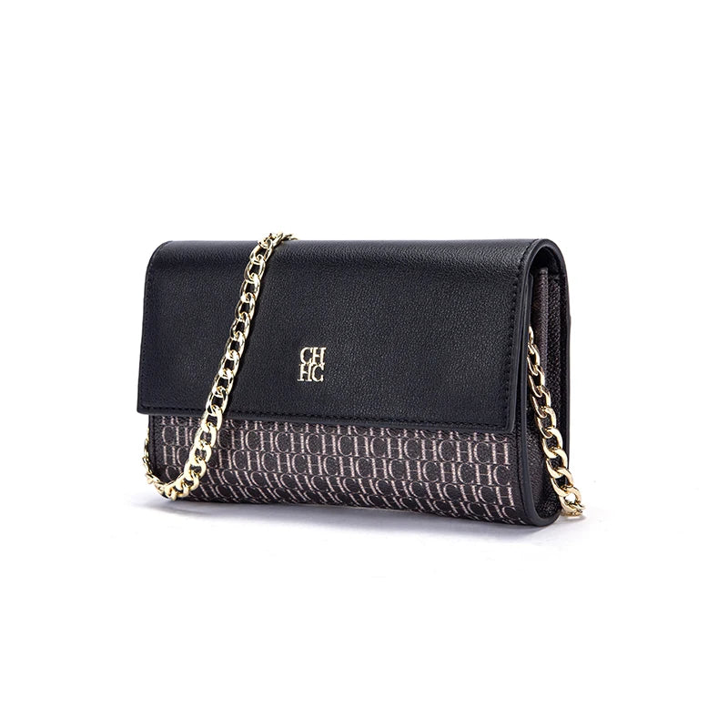 Classic Solid Color Exquisite Craftsmanship Light Luxury Design New 2024 Chain Bag Letter Element Women's Crossbody Bag