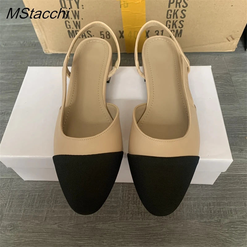 All-match Flat Shoes Women Sandals Non-Slip Soft Leisure Shoes Mixed Colors Comfort Low Heel Femme Thick Bottom Designer Shoes - reetell