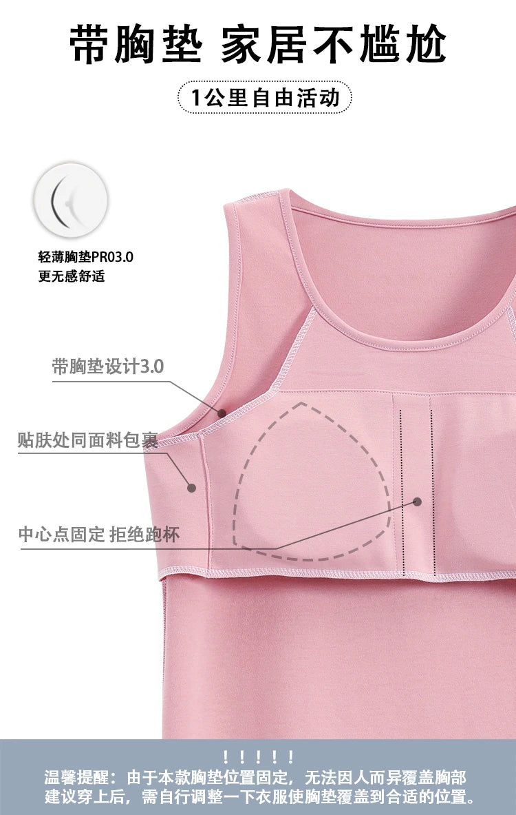 Summer New 100% Cotton Chest Padded Women Sleeveless Pajamas Sets Casual Shorts Sleepwear HQ Pijamas for Young Lady Loungewar