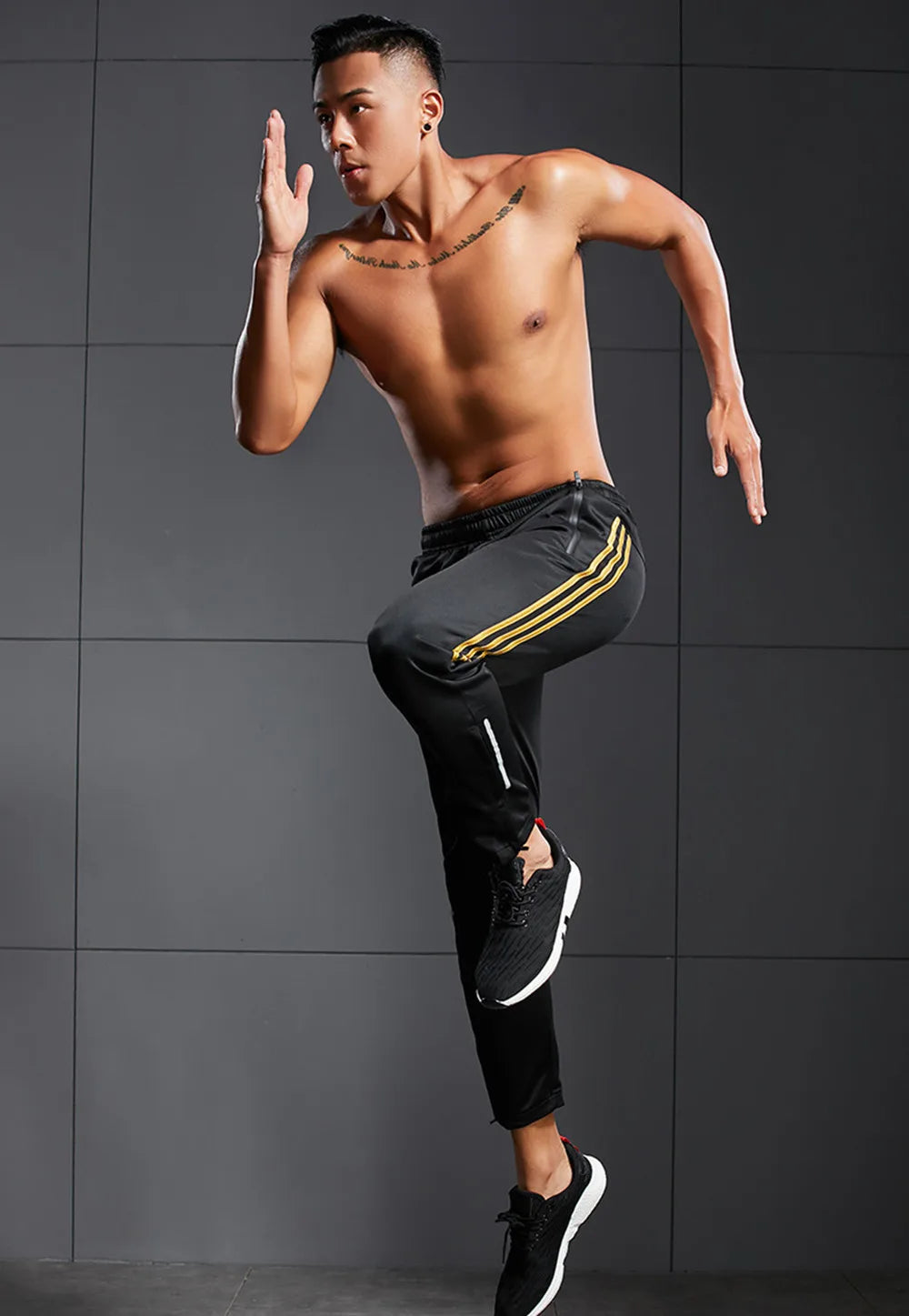 Joggers Track Pants Men Running Sweatpants Gym Fitness Sport Training Trousers Male Spring Autumn Sportswear Bottoms Trackpants - reetell