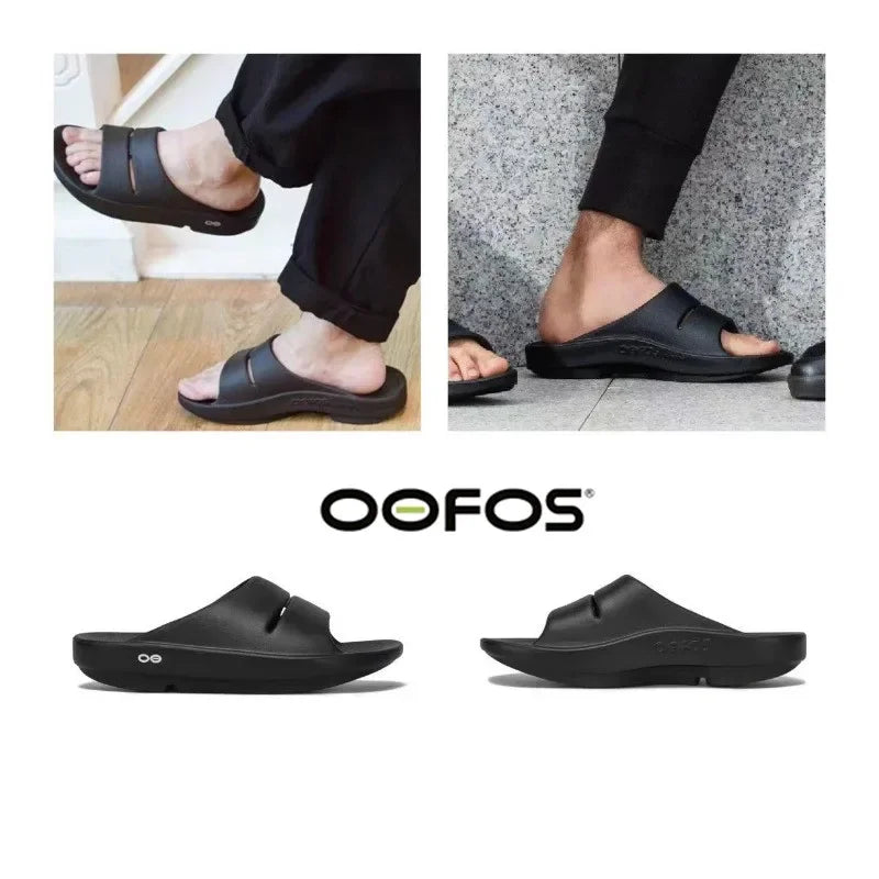 OOFOS Slippers Men Women Flip Flops Beach Sandals Bathroom Non-Slip Slides Women Slippers Indoor House Shoes Slipper