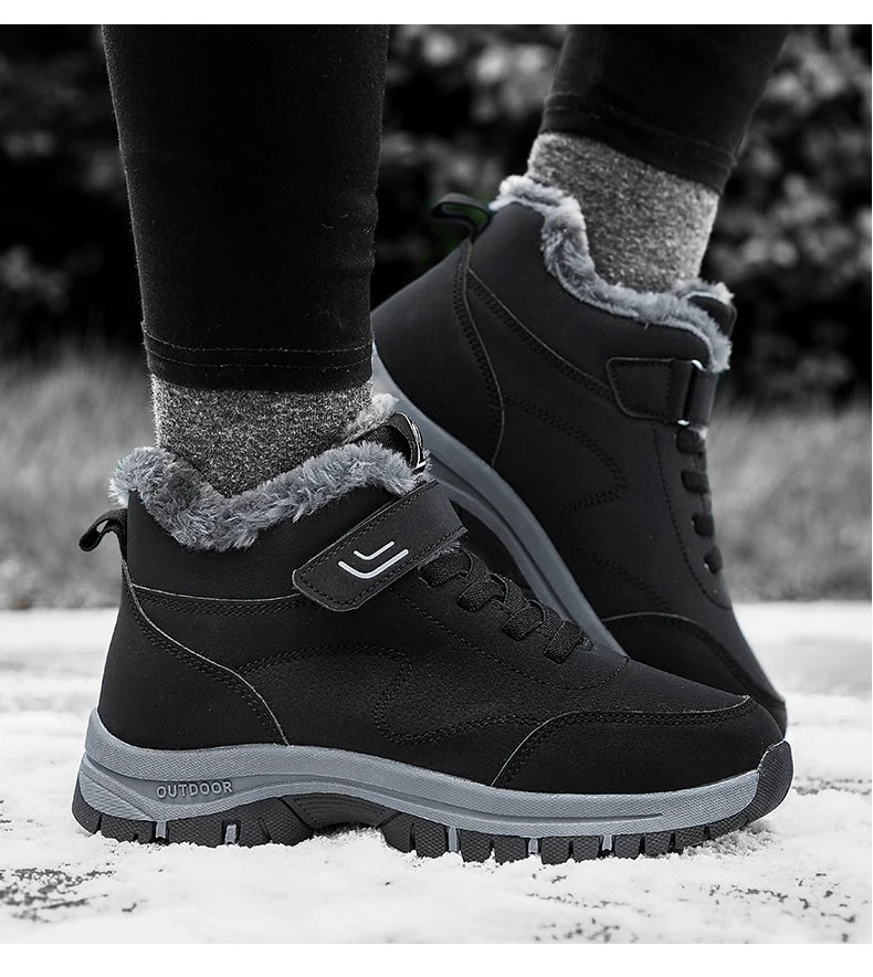 Fast Shipping Snow Boots For Women Outdoor Hiking Boots Waterproof Pu Sneakers Female Women Shoes Climbing Hunting Casual Shoes