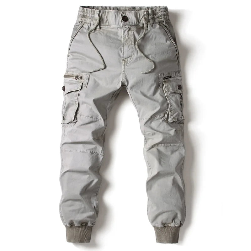 Cargo Pants Men Jogging Casual Pants Cotton Full Length Tactical Military Pants Trousers