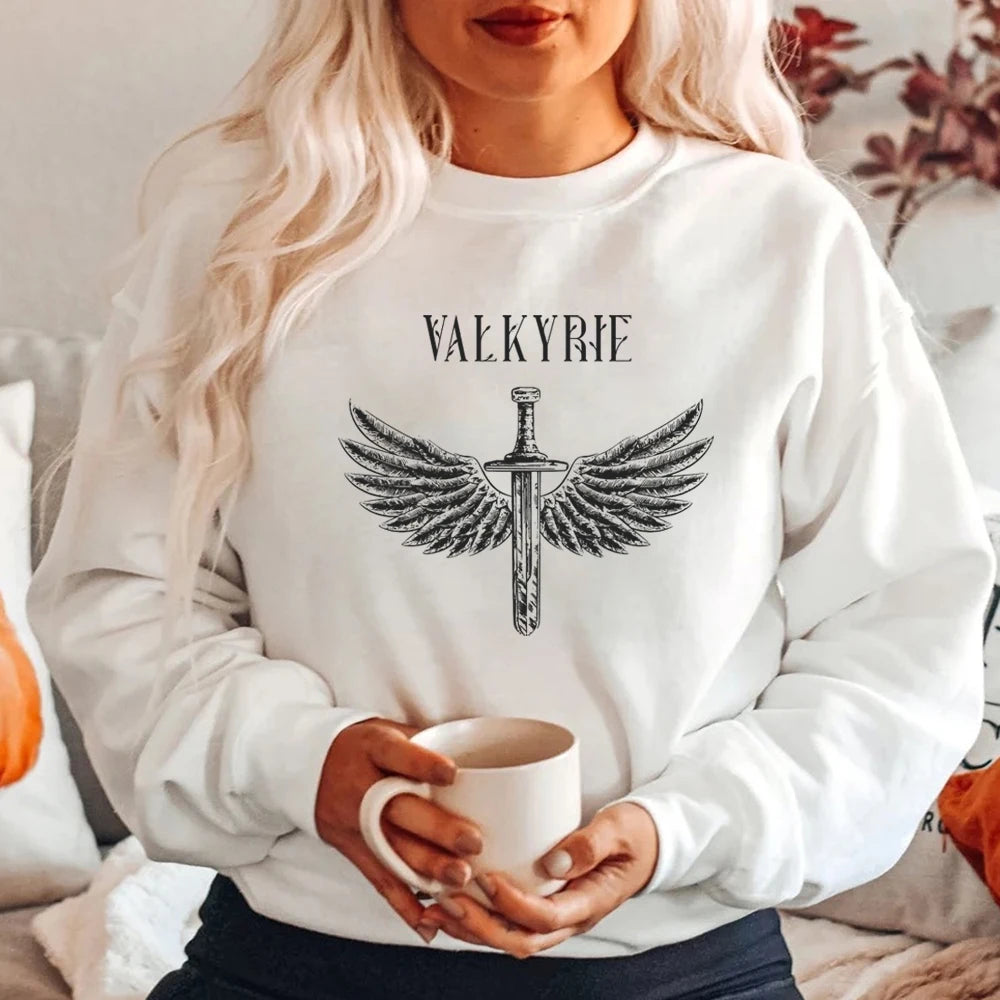 Retro Sarah J Mass Sweatshirt Valkyrie ACOSF Hoodie ACOTAR A Court of Thorns Hoodie Velaris City of Starlight Bookish Sweatshirt - reetell