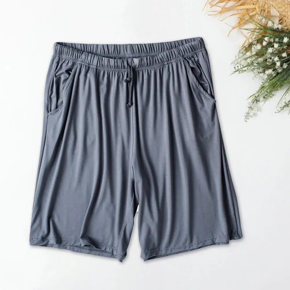 Men Silky Shorts Modal Summer Men Pajama Shorts Stay Cool Comfortable Men Shorts All-match Drawstring Shorts Men Accessories - reetell