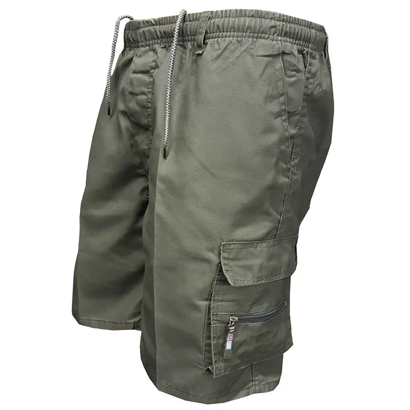 Men's Cargo Shorts Mens Tactical Shorts Casual Big Pocket Sports Slacks Casual Fashion Knee-length Cargo Short Pants Summer Male - reetell