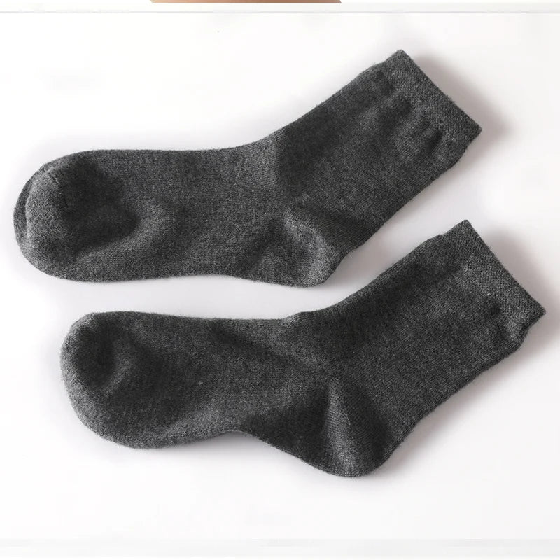 High Quality Pure Cashmere Socks For Men's Women's Autumn/Winter warm thick knit socks 5 pairs set seamless fashion 5 pairs/pack