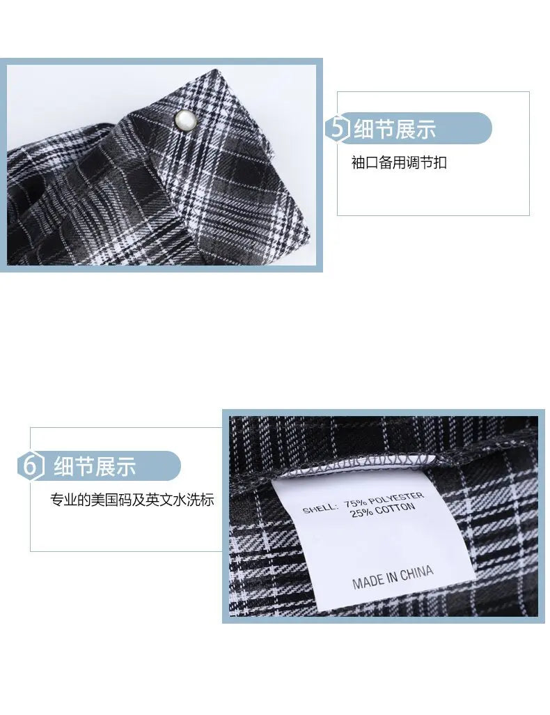 2024 Spring and Autumn New Fashion Plaid Flannel Long-Sleeved Shirt Men's Casual Relaxed Comfortable Breathable Plus-Size Shirt