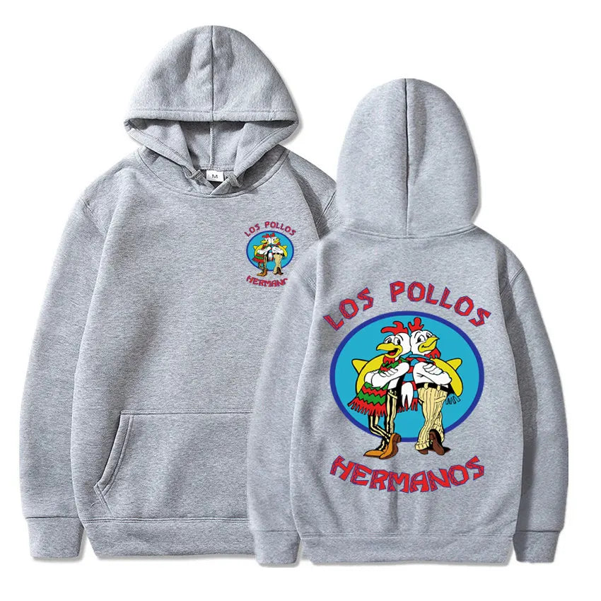 Breaking Bad Hoodie Los Pollos Hermanos Chicken Brothers Print Tracksuit Men Women Fashion Spring Autumn Fleece Loose Sweatshirt - reetell