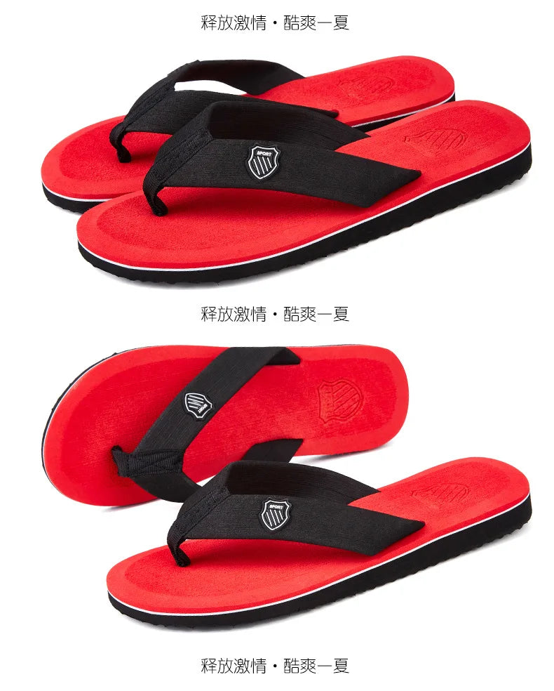 2024 New Shoes Men Summer Men Flip Flops High Quality Beach Sandals Anti-slip Zapatos Hombre Casual Shoes Man Slippers