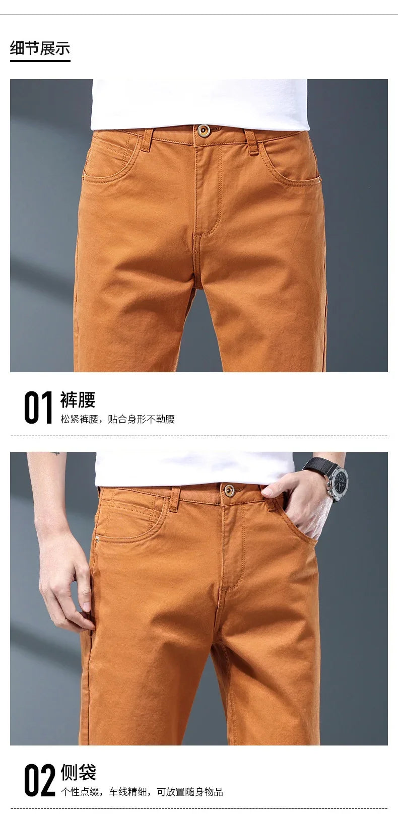 Fizma Man Pants Summer Business Casual Pants Classic Solid Color Loose Straight Trousers Brand Men's Clothing New In Baggy Pants - reetell