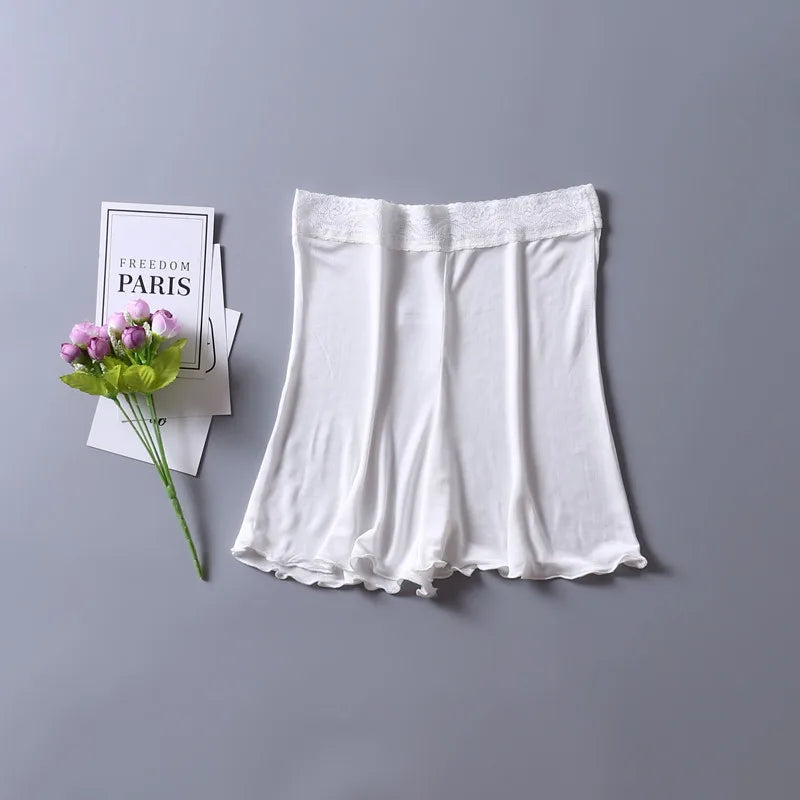 NEW Summer 100% Natural Mulberry Silk Shorts Under Skirt Women Thigh Comfortable Shorts Ladies Underwear Safety Pants Plus Size - reetell