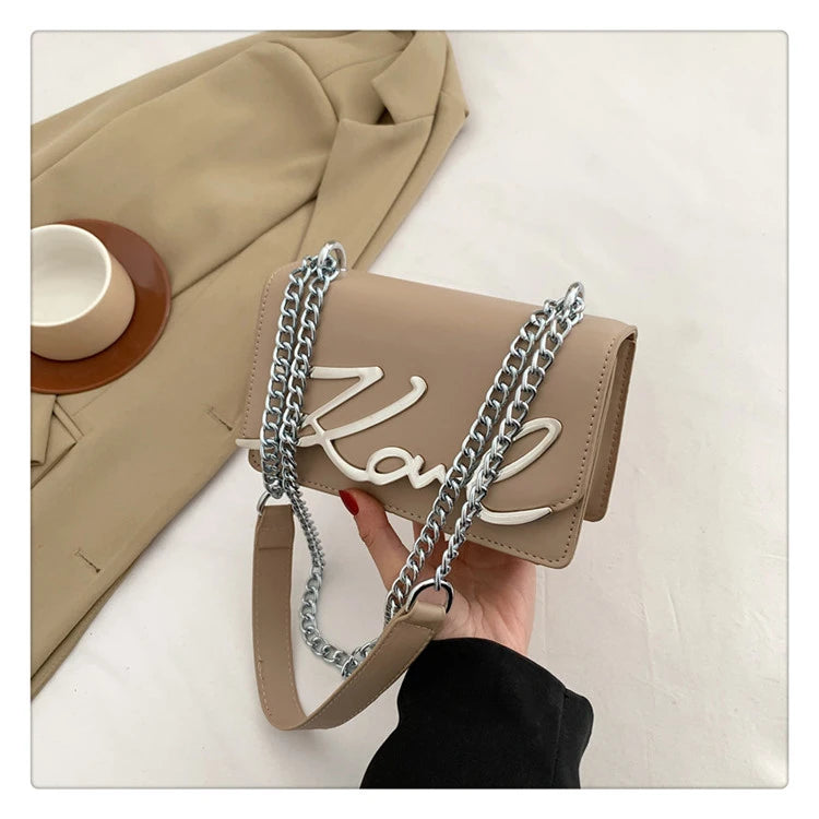 This Year's Popular Bags for Women New Fashion Letter Trend Shoulder Bag Ins Women's Crossbody Small Square Bag Наклонная Сумка - reetell