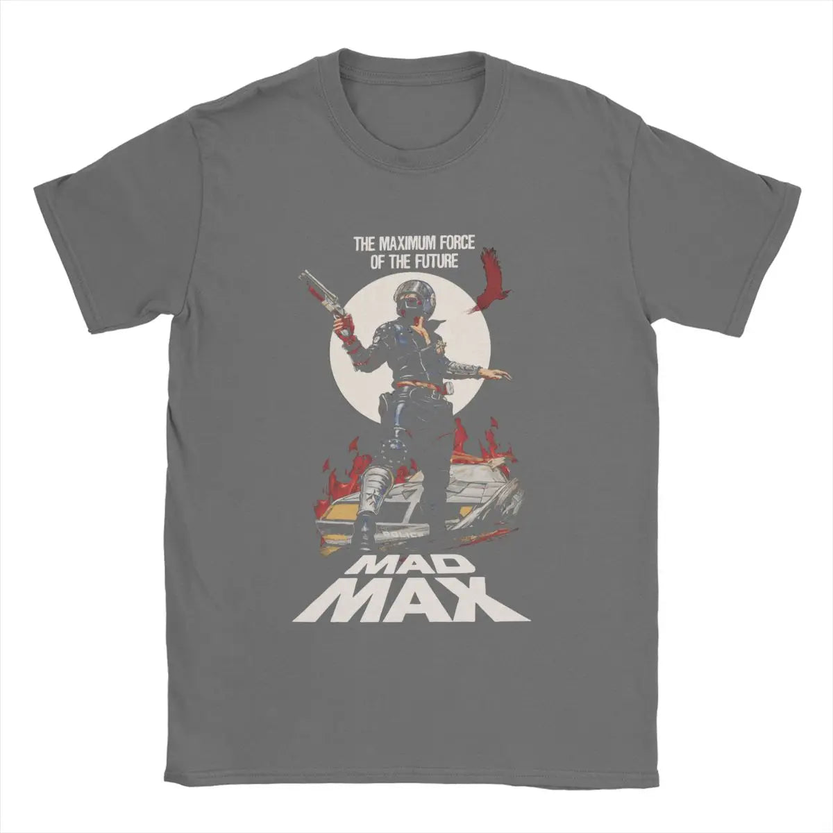 Mad Max Rockatansky George Miller T Shirts Men's Pure Cotton Vintage T-Shirt Crewneck Tee Shirt Short Sleeve Tops Printing - reetell