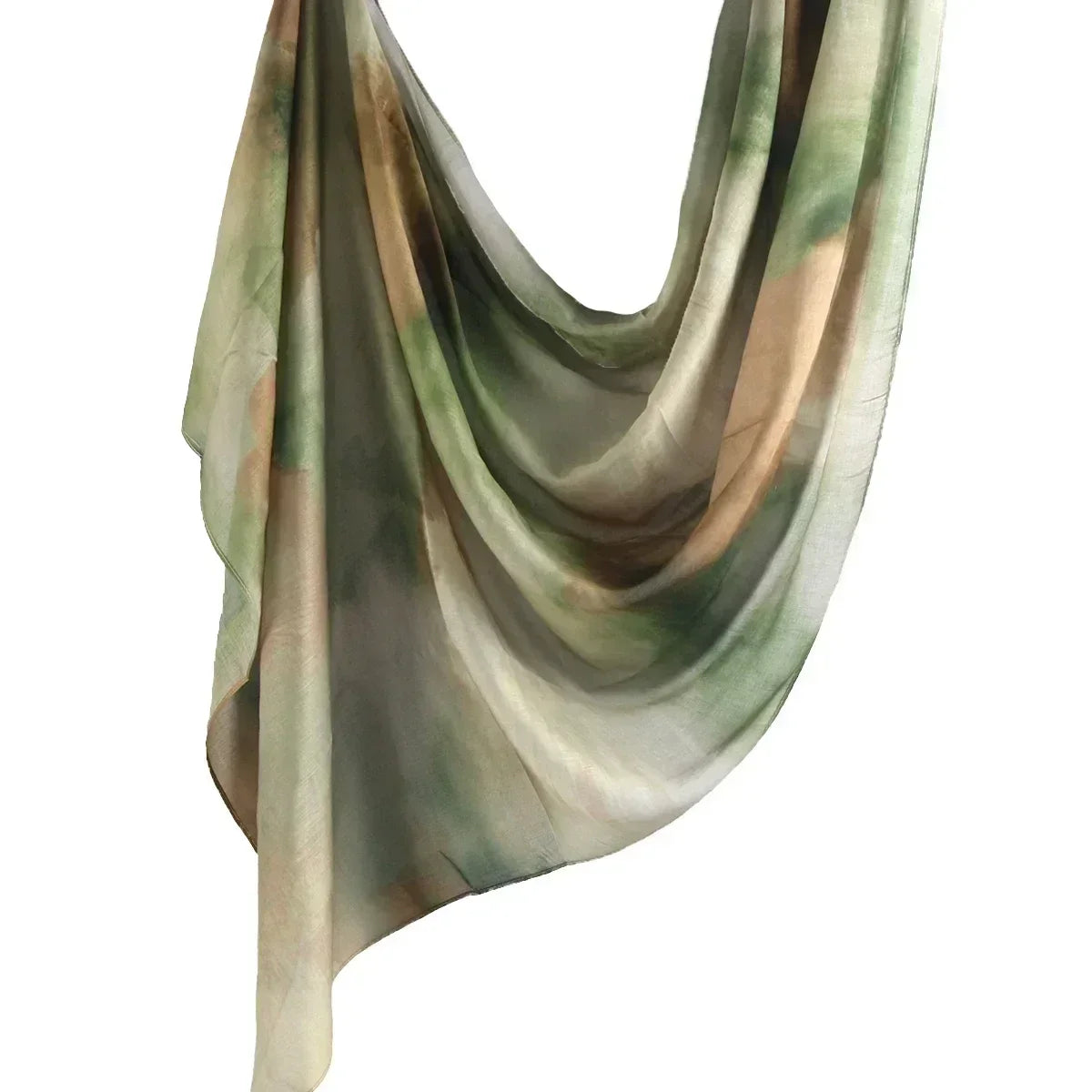 2024 New Print Breathable Hijabs Rayon Viscose Woven Tie-Dye Colorful Shawls Muslim Women Head Scarf Hijabs