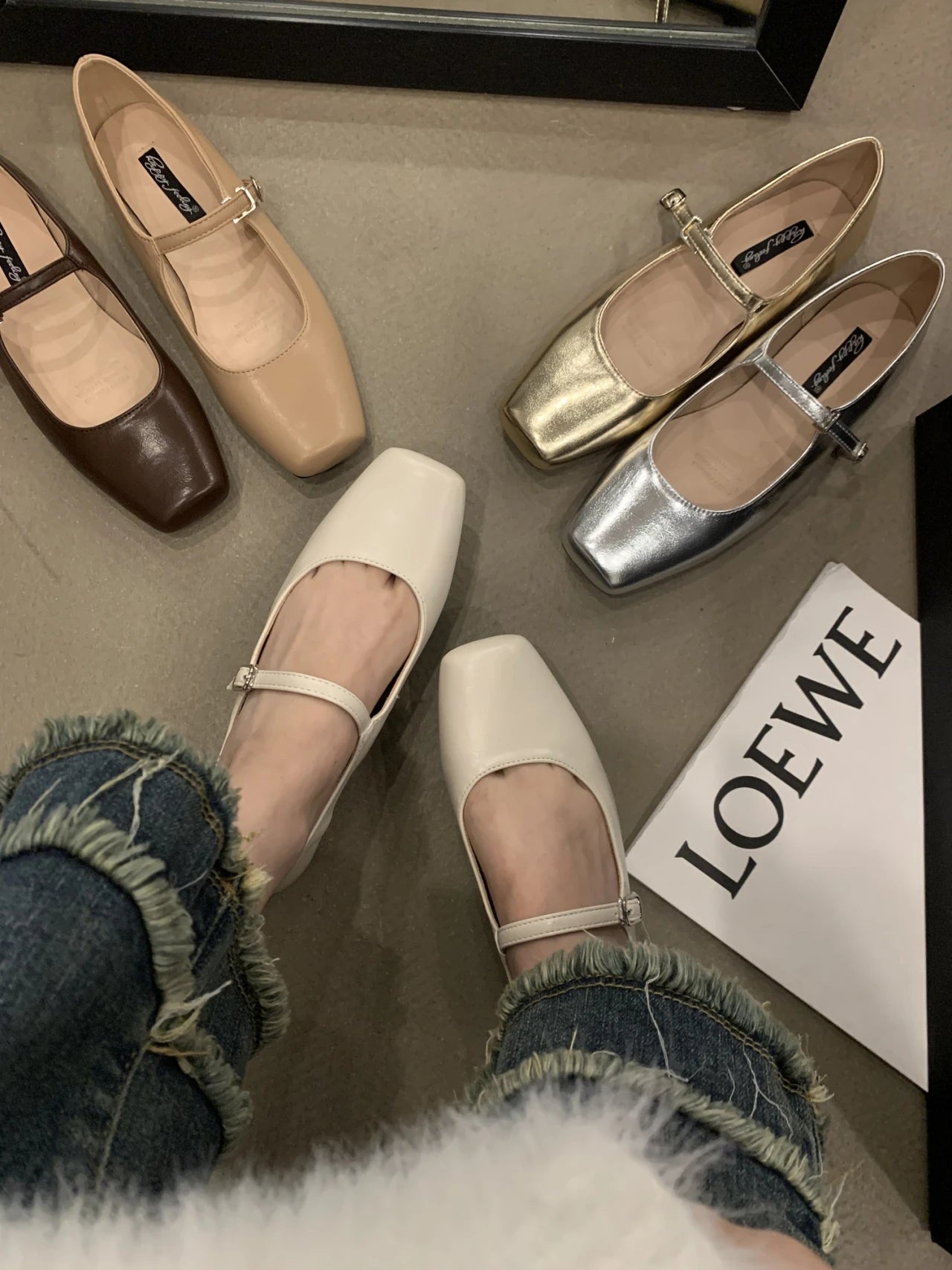 2024 Spring Single Shoes Fashion Shallow Slip On Women Flat Shoes Ladies Casual Outdoor Ballerina Shoe - reetell