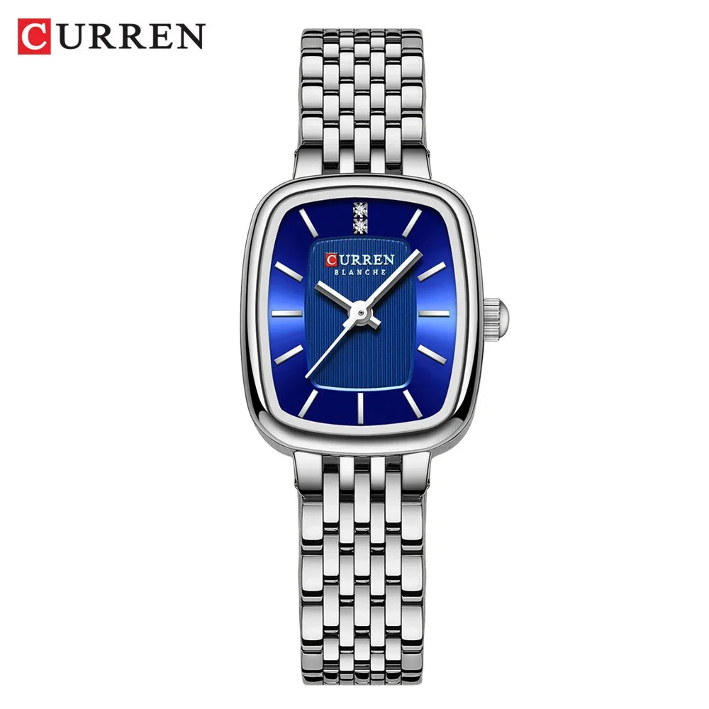 CURREN New Fashion Stainless Steel Date Women Watches Casual 30M Waterproof Girl Ladies Wristwatch Female Clock Relogio Feminino