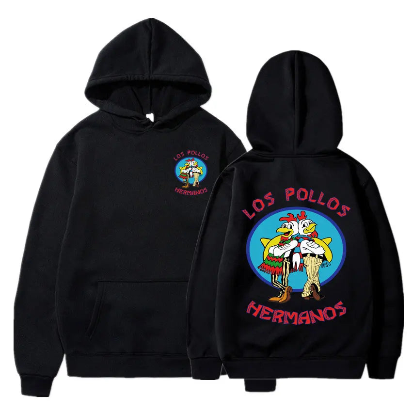 Breaking Bad Hoodie Los Pollos Hermanos Chicken Brothers Print Tracksuit Men Women Fashion Spring Autumn Fleece Loose Sweatshirt - reetell