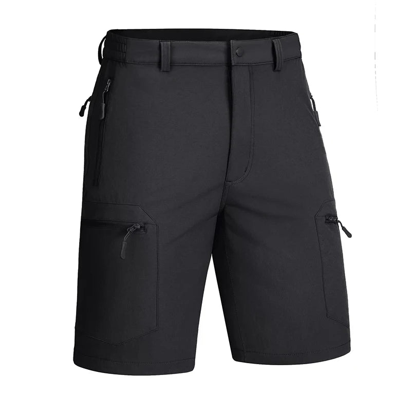 MAGCOMSEN Summer Quick Dry Men's Shorts Working Travelling Short Pants with 5 Zipper Pockets - reetell