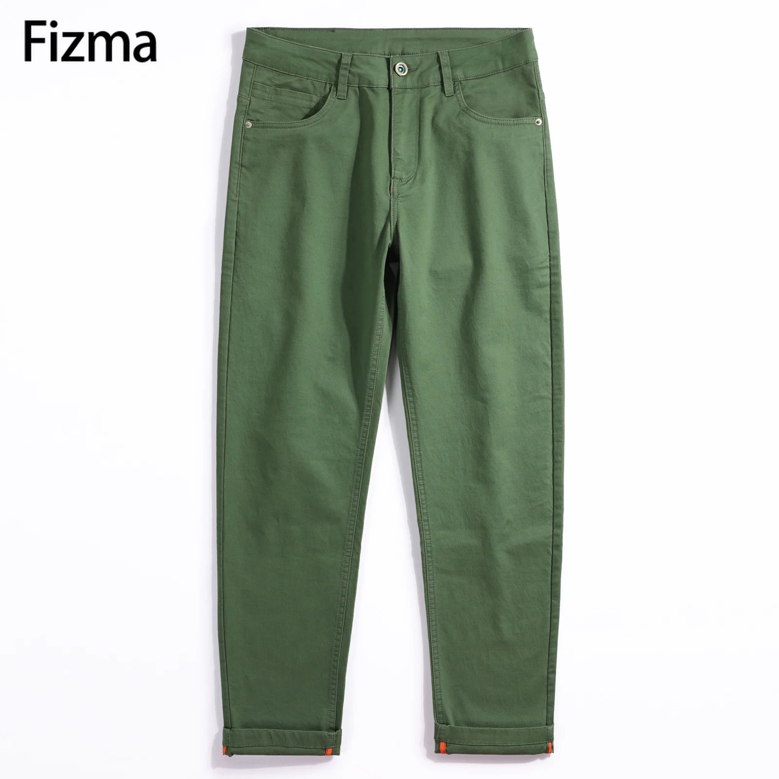 Fizma Man Pants Summer Business Casual Pants Classic Solid Color Loose Straight Trousers Brand Men's Clothing New In Baggy Pants - reetell