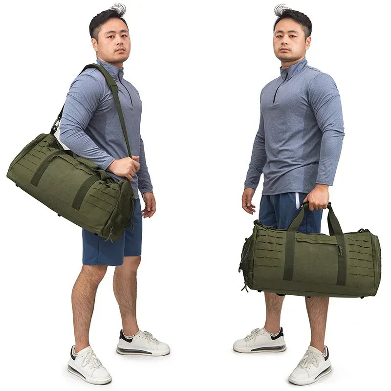 40L Sport Gym Bag Tactical Travel Duffle Bags For Men Fitness Duffle pack Training With Shoe Basketball Weekender Bag