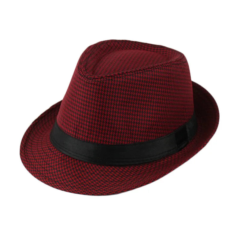 Linen Panama Solid  Jazz Hat Cowboy  Men's Women's Children's British Sun Hat