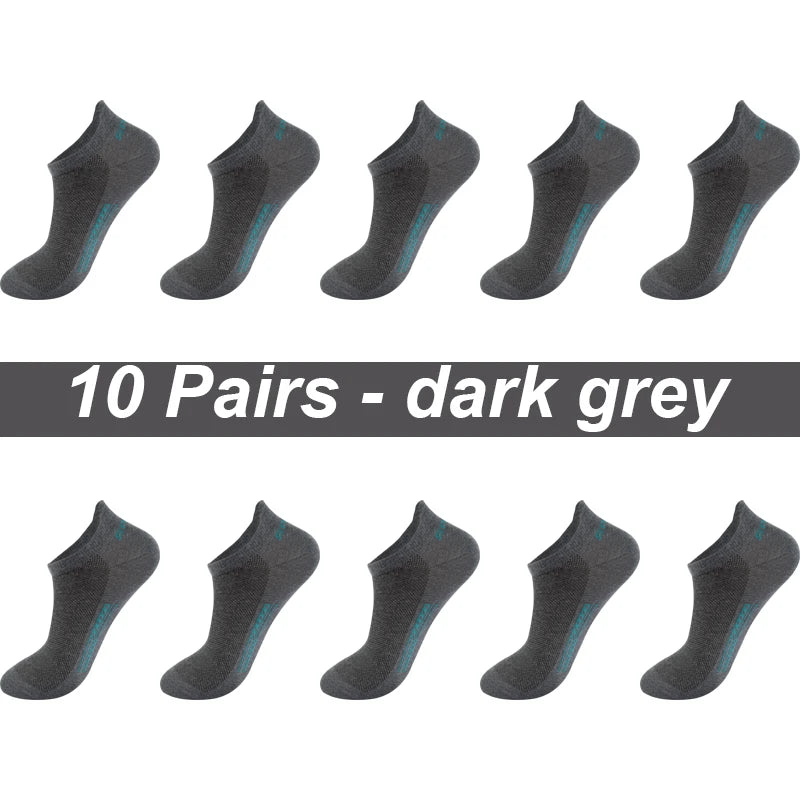 High Quality 10Pairs Men Socks Combed cotton 100% Summer Sports Sock Plus Size EUR38-48