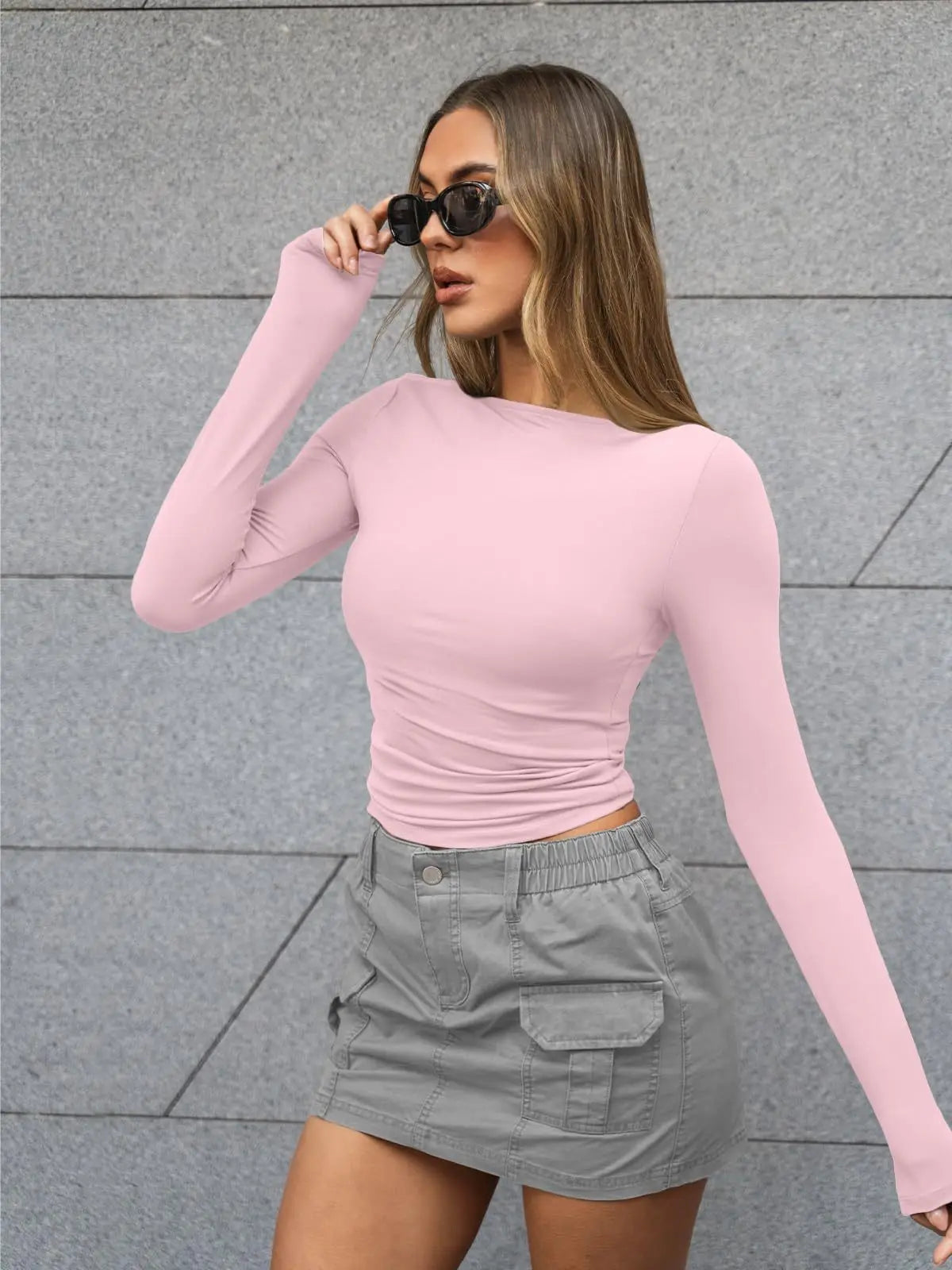 2024 new woman long sleeve  sexy tops crop top girls corset y2k t shirt cute kuromi gyaru coquetteropa mujer juvenil - reetell