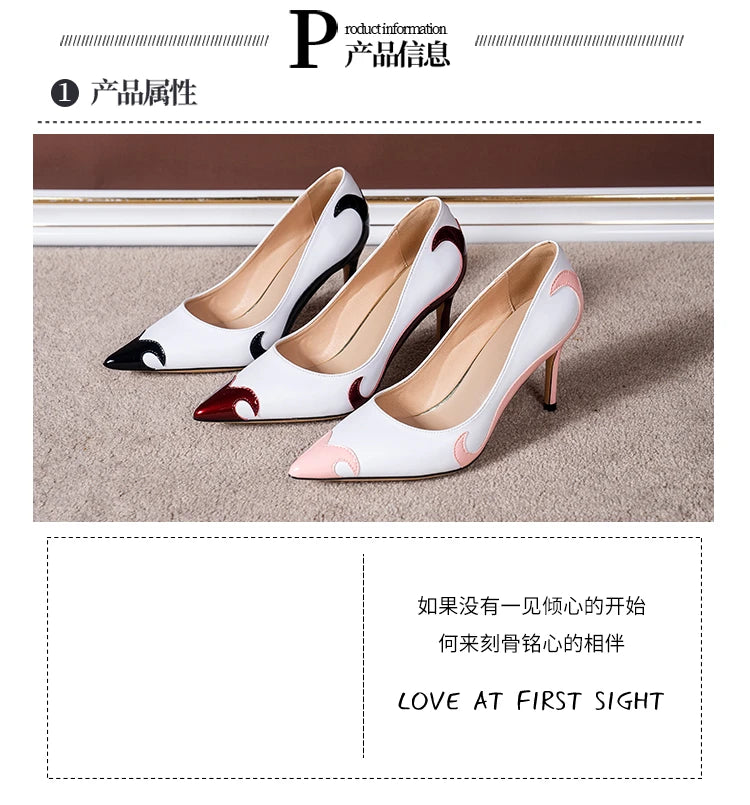 Summer New Pointed Toe Stiletto Sandals High Heel Women's Shoes Banquet Party Women's Shoes Fashion Wedding Shoes 6.5-9cm Pumps