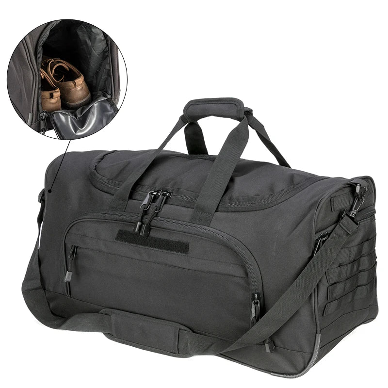 Waterproof Gym Bag Men Sports Travel Bags Military Tactical Duffle Luggage Outdoor FitnessTraining Bag