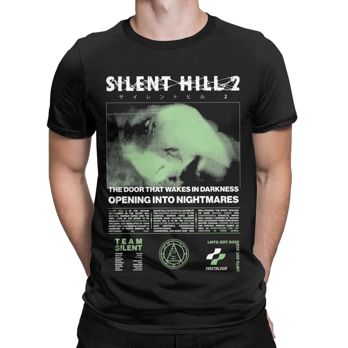 Men Silent Hill 2 T Shirts Cotton Clothing Casual Short Sleeve Round Neck Tee Shirt Adult T-Shirts