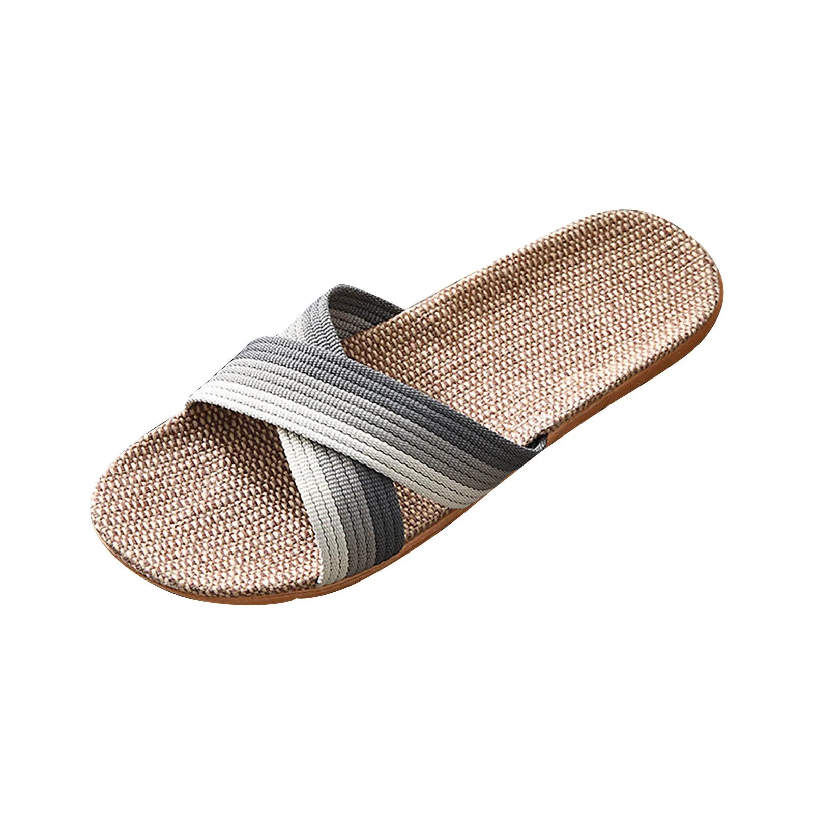 Shoes Man Men Summer Slippers Home Couple Indoor Slippers Linen Daily Slippers Men Slippers Erkek Ayakkabı Scarpe Uomo New